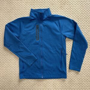 The North Face Fleece Jacket Mens Small Canyon Flats Blue Black Zipper